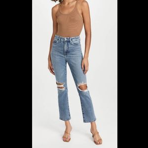 Good American Good Vintage Straight Fit High Rise Jean Size 6/28 Blue800
